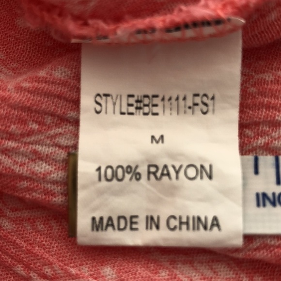 Papermoon Sleeveless Tunic Top Pink With White Print Size Medium M - Picture 4 of 10